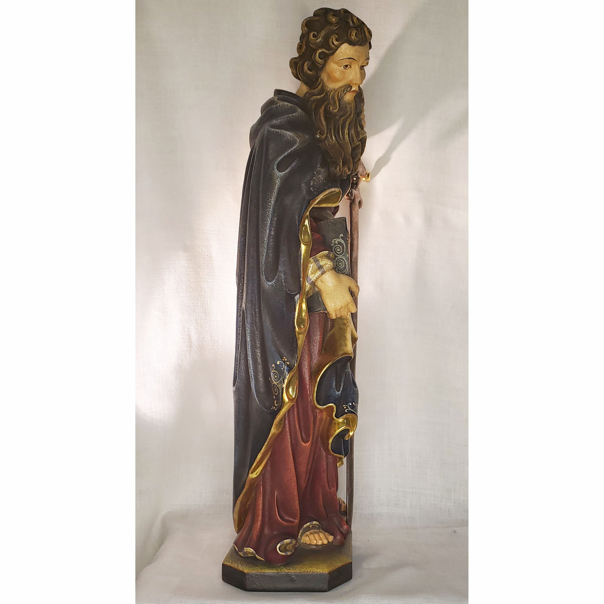 Handcarved Saint Paul with Sword Statue - 24 inches in height