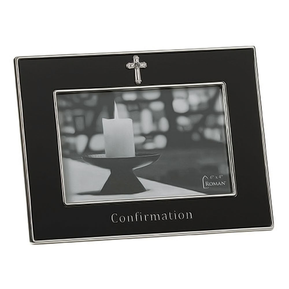 Black Metal Confirmation Frame - 19698