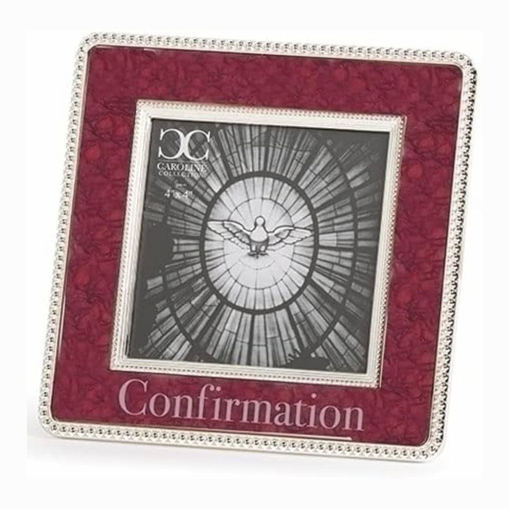 Red & Silver Confirmation Frame - 19913