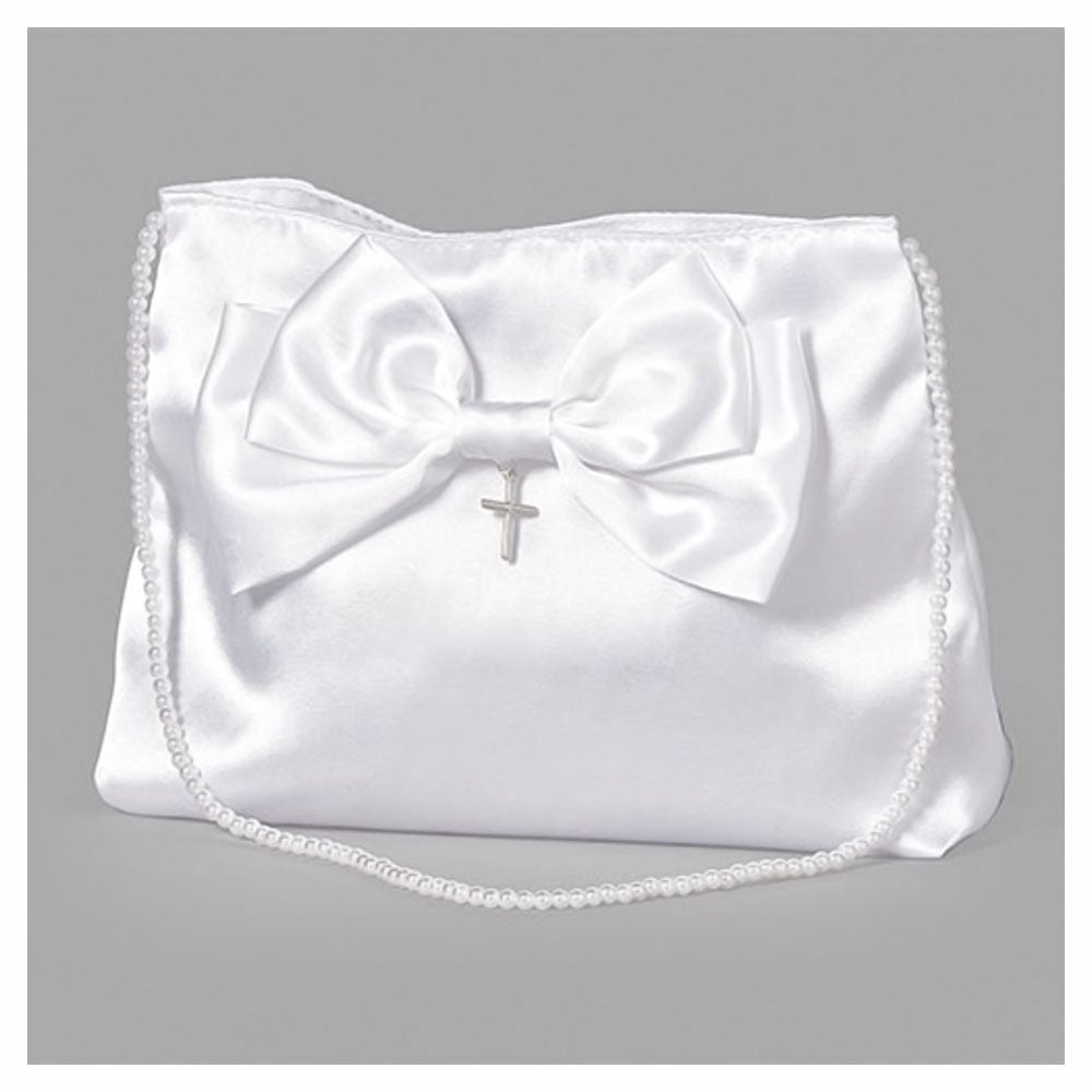 First Communion Purse with Bow 26646
