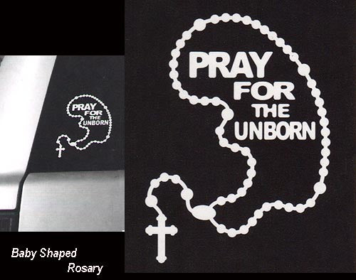 Pray for the Unborn Auto Decal