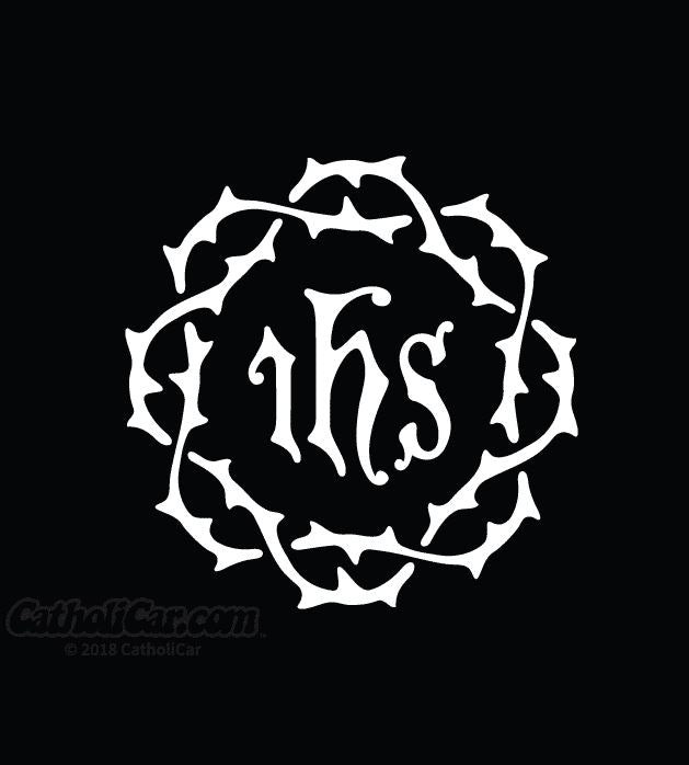 IHS Crown of Thorns Auto Decal
