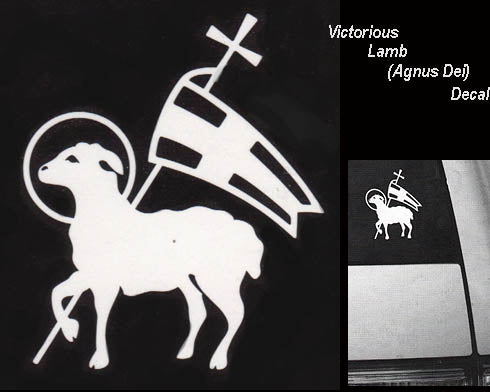 Agnus Dei (Victorious Lamb) Auto Decal