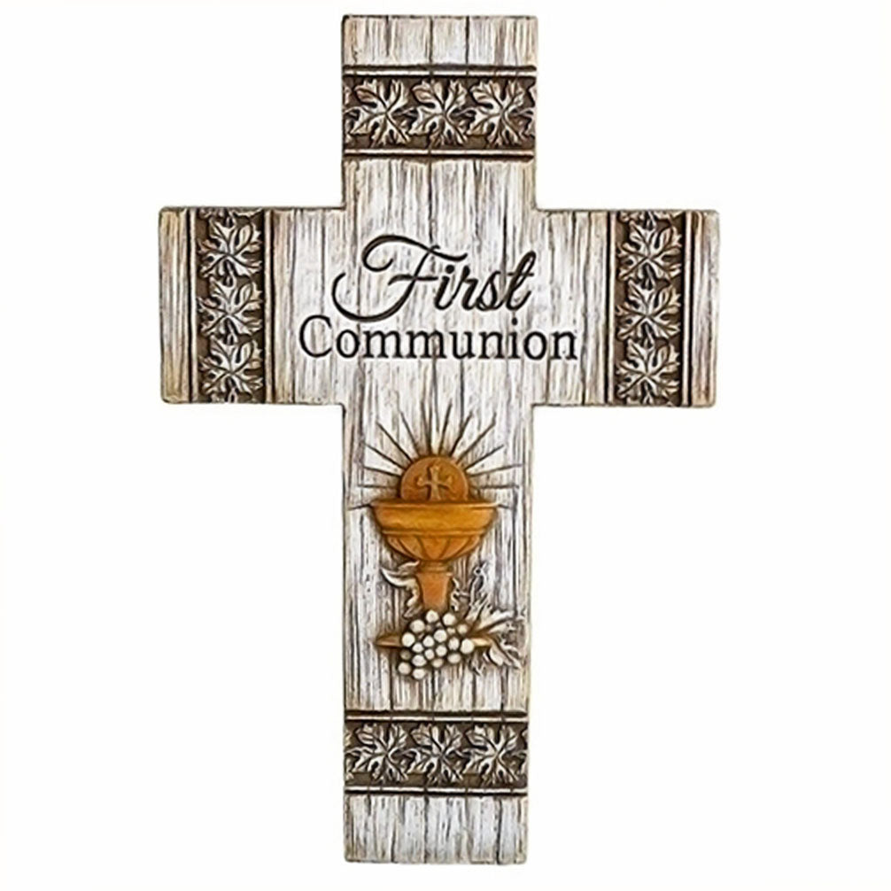 Joseph Studio 1st Communion Distressed Cross 602062