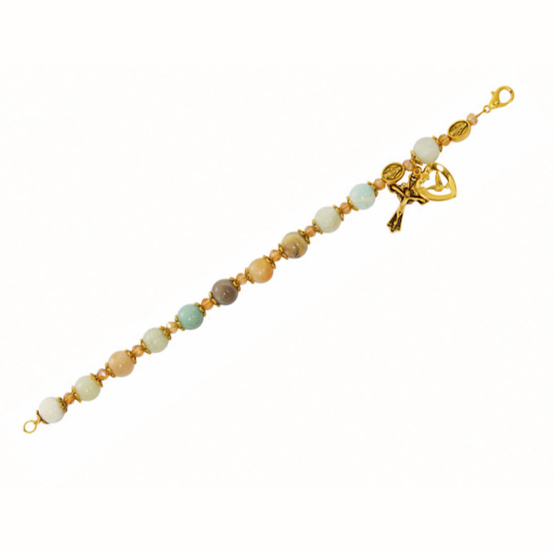 Amanzonite Holy Spirit Rosary Bracelet BR370