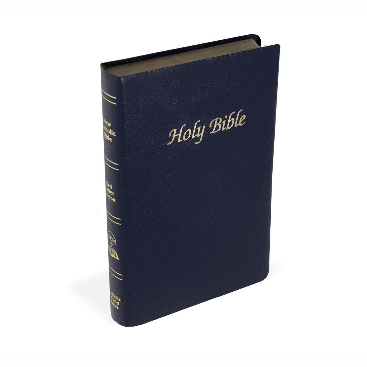 First Communion Gift New Catholic Bible in Navy W2404/FCB