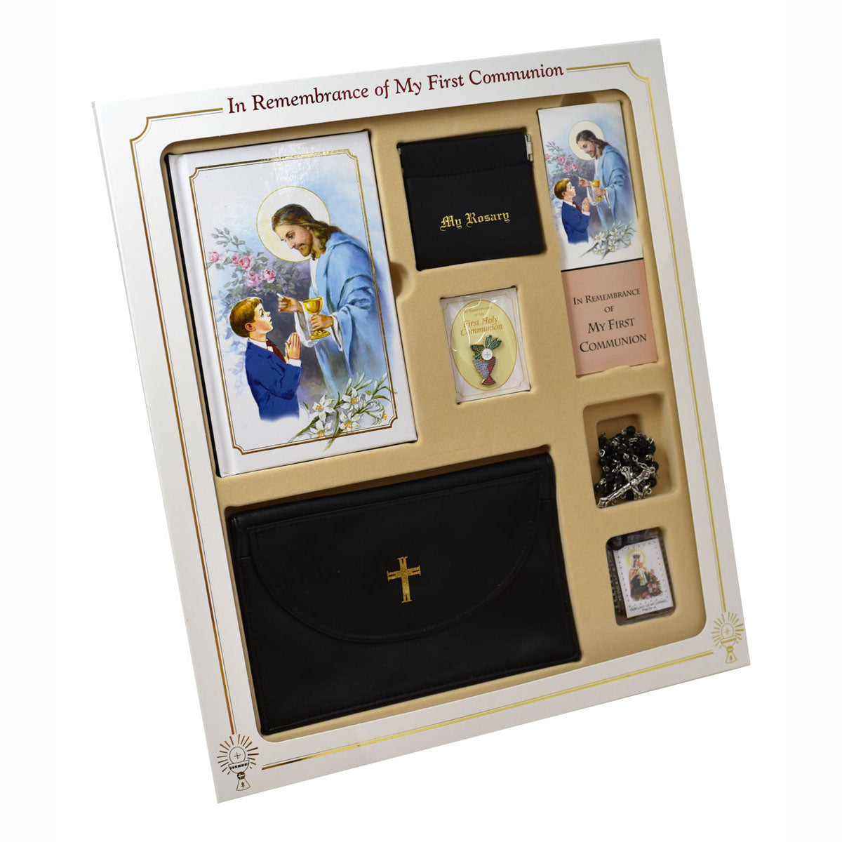 Good Shepherd Communion Set with Black Wallet