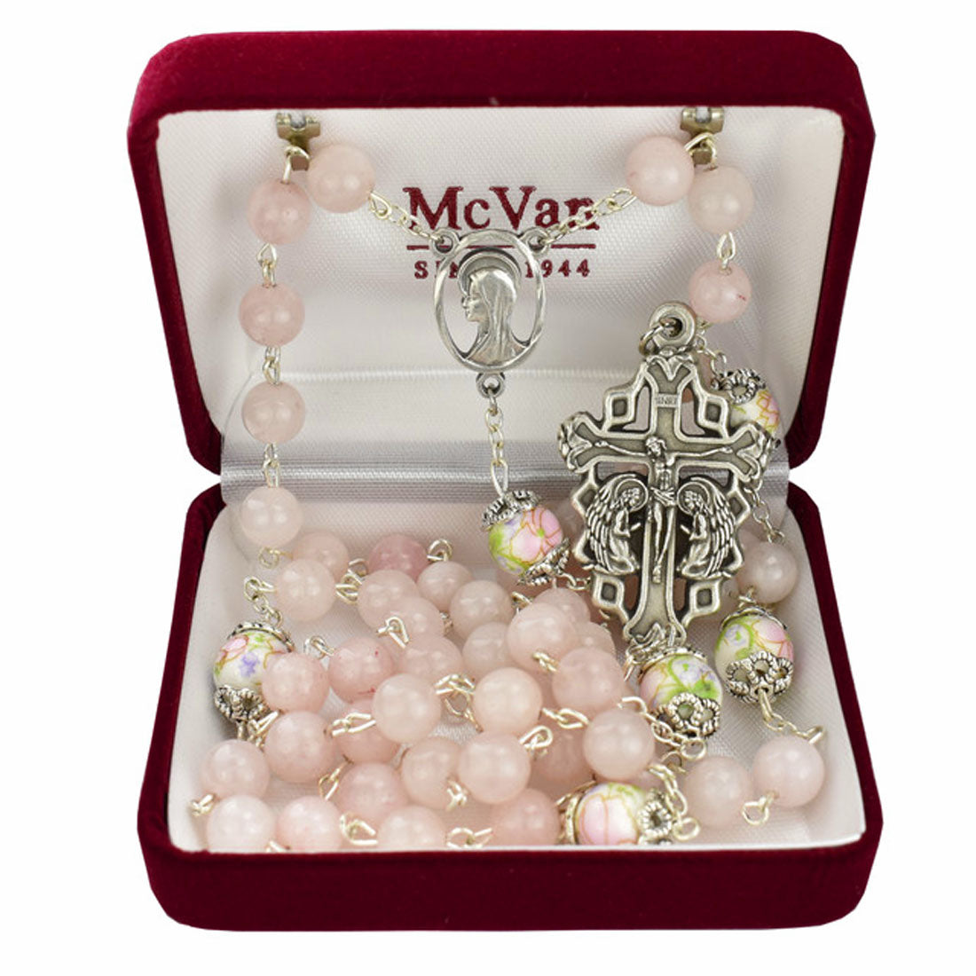 8mm Rose Quartz Adoration Rosary R927F