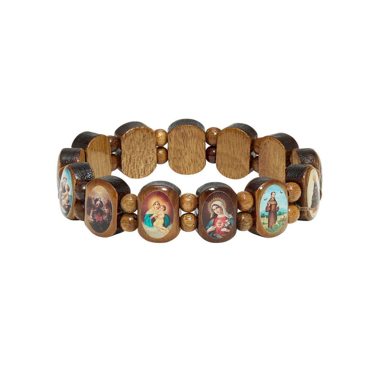 Wood Saints Stretch Bracelet B118C