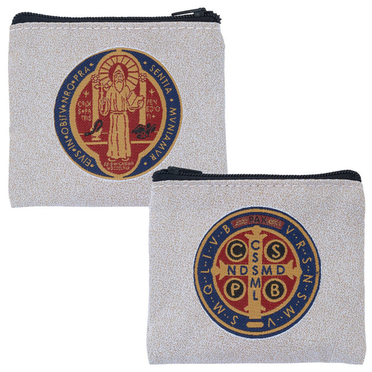 St Benedict Tapestry Rosary Case RP27