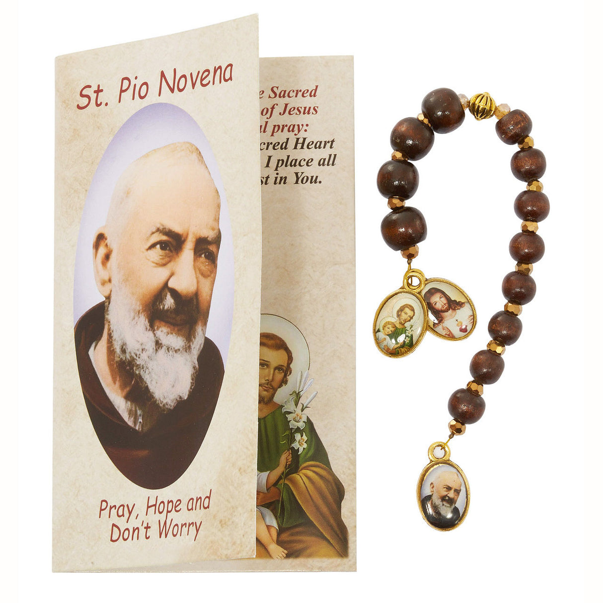 St Padre Pio Novena Chaplet with Booklet CH137