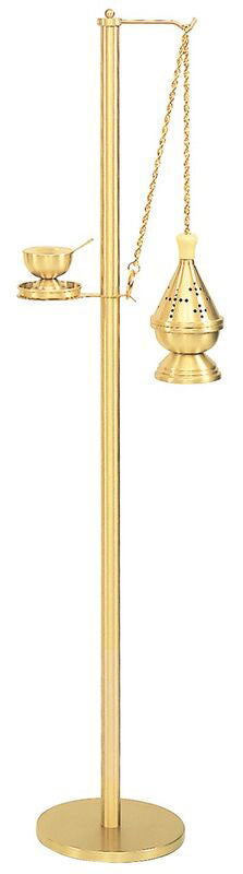 Simple Satin Bronze Censer Stand K188