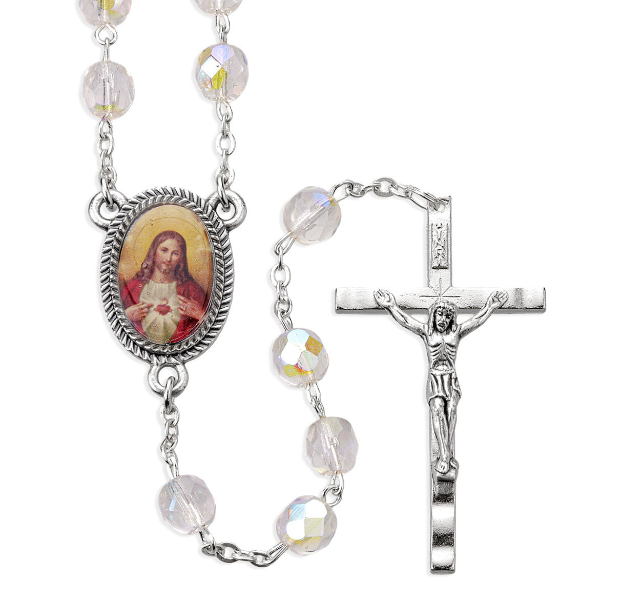 100 Bead Crystal Requiem Rosary 913-1188CR
