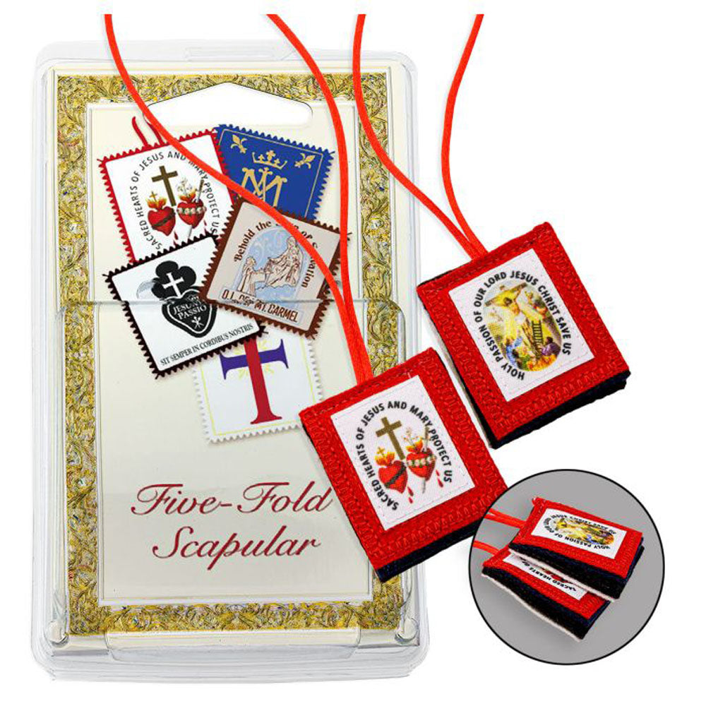 Five Fold Wool Scapular 1514-555X
