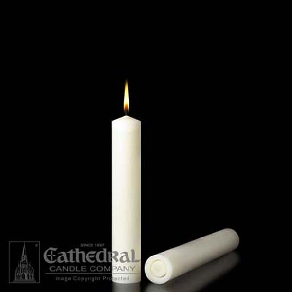 2x9 inch 51% Beeswax Altar Candles - 12 per box