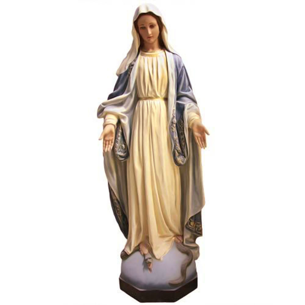 56 inch Full Color Our Lady of Grace with Hands Out (Made to Order)
