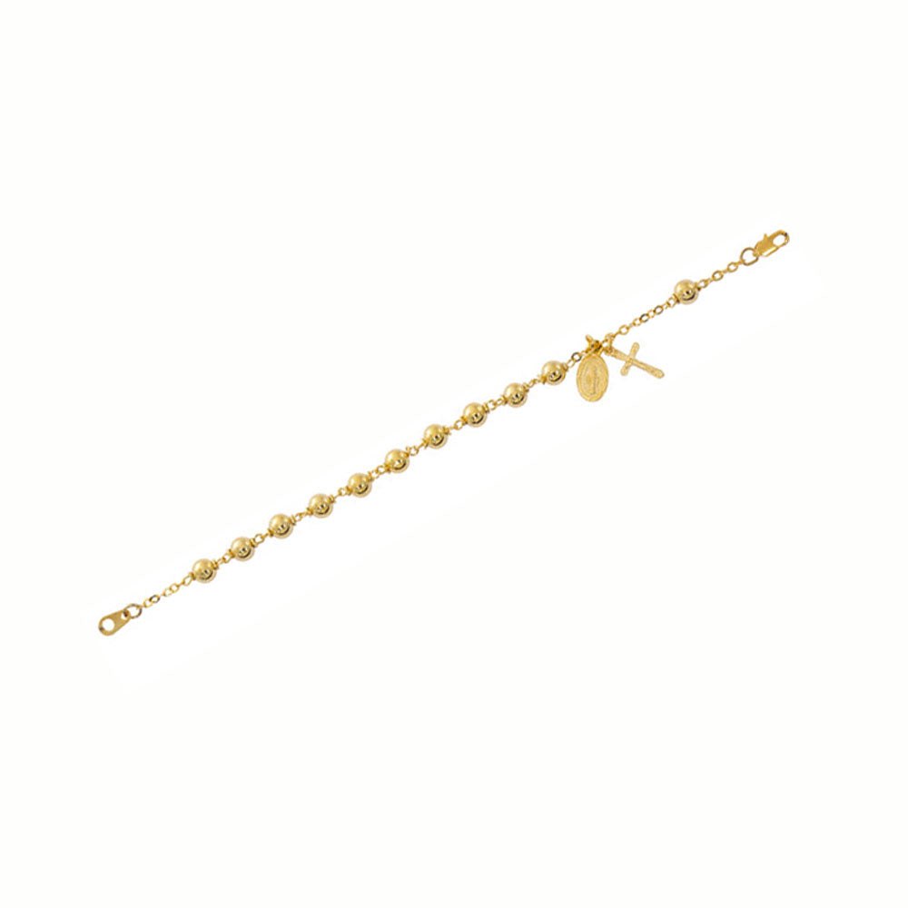 All Gold Plated Pewter Miraculous Bracelet BR1