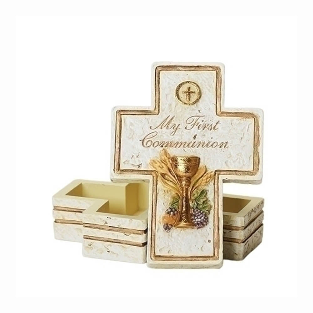 Cross Shaped 1st Communion Rosary Box