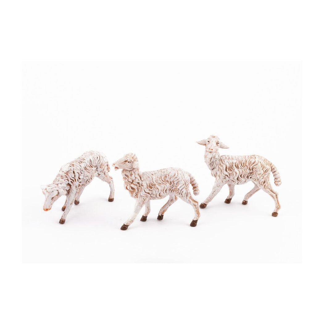 7-1/2 inch scale Fontanini White Sheep Set no. 52899