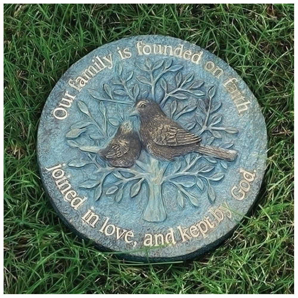 Our Family Patina Garden Stepping Stone
