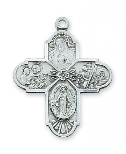 Sterling Silver 4 Way Medal L2210-4