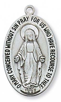 Sterling Silver Miraculous Medal L2525MI