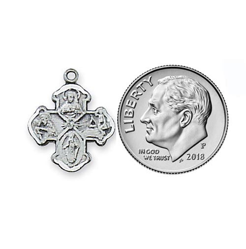 Small Sterling Silver 4 Way Cross L28