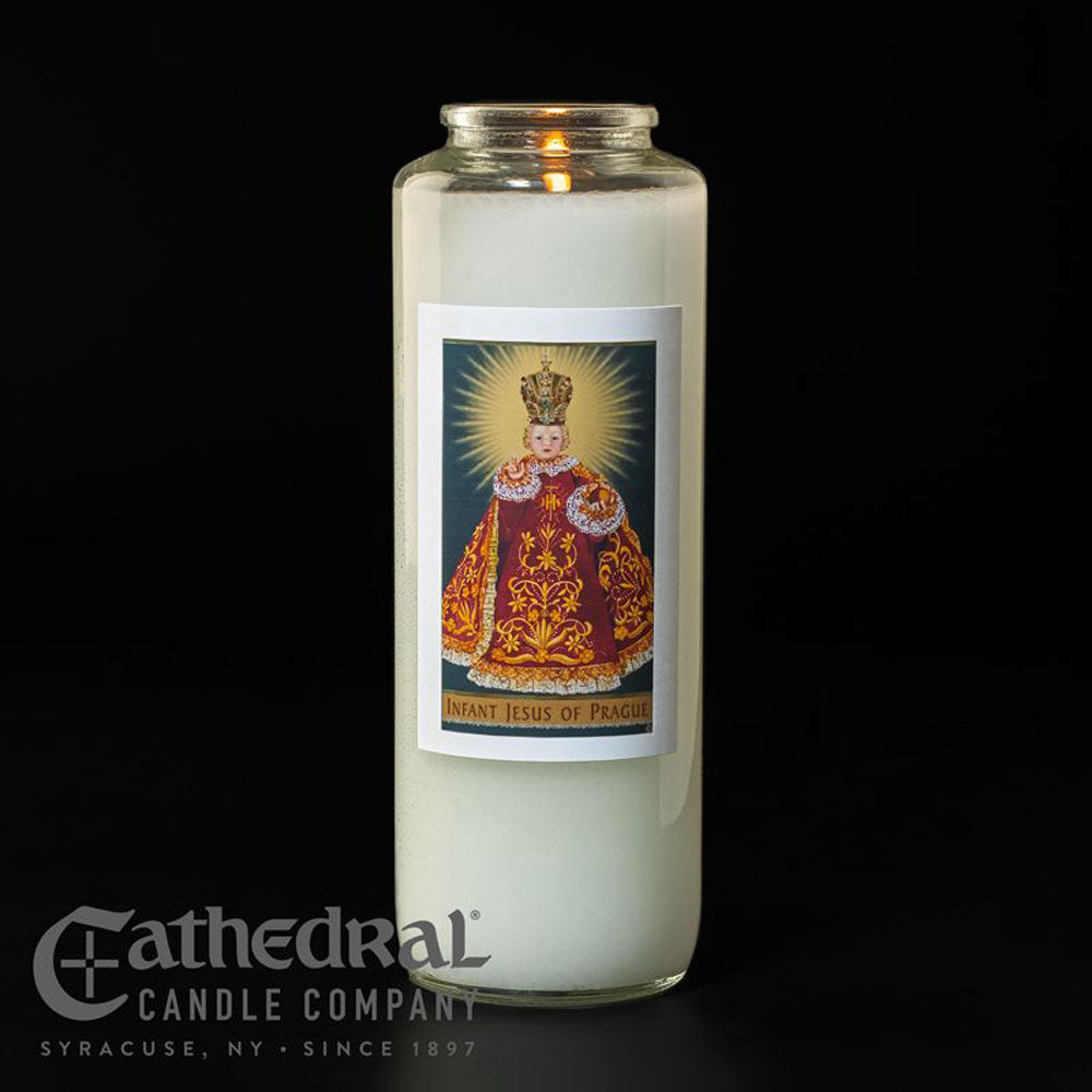 6 day Infant of Prague Devotional Candle