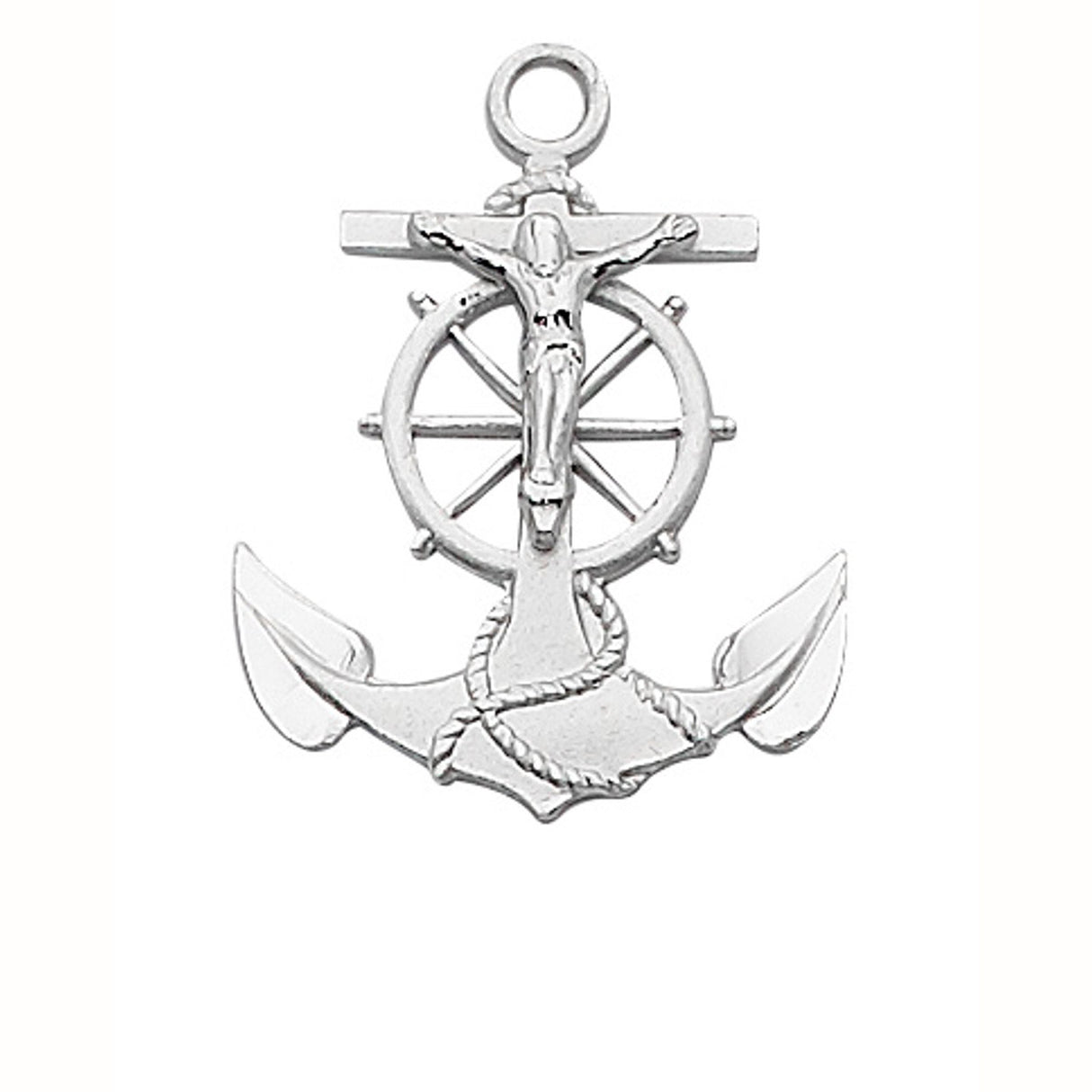 Sterling Silver Mariner Crucifix L422