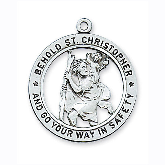 St. Christopher Sterling Medal L2514