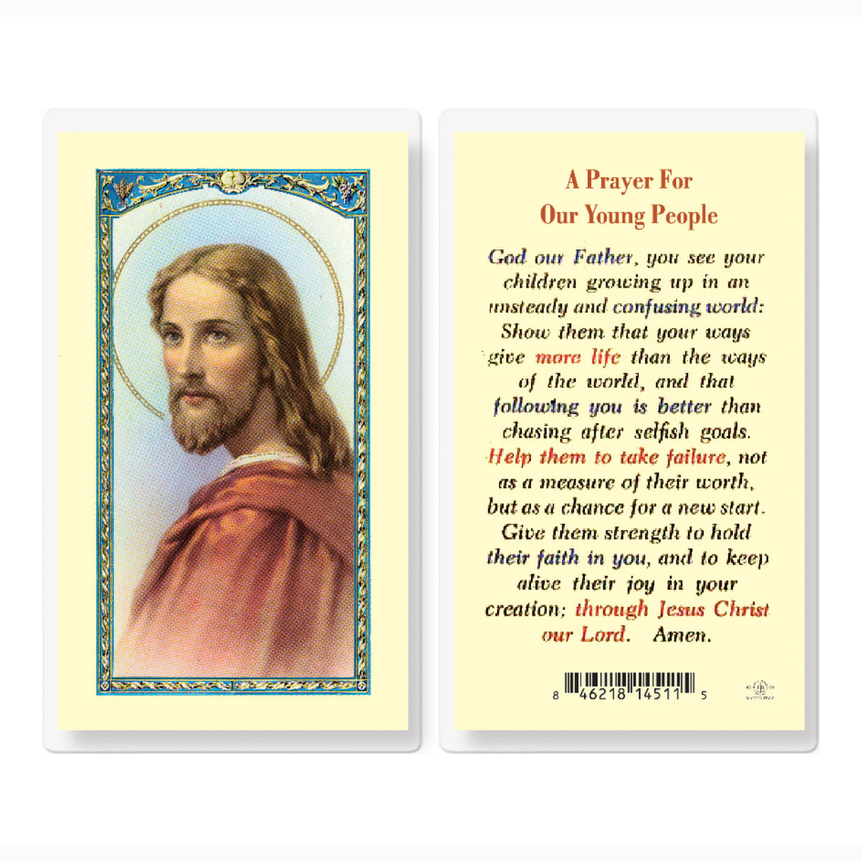 Prayer for Our Young People Laminated Prayer Card E24-765