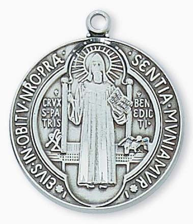 Saint Benedict Sterling Jubilee Medal L2514BN