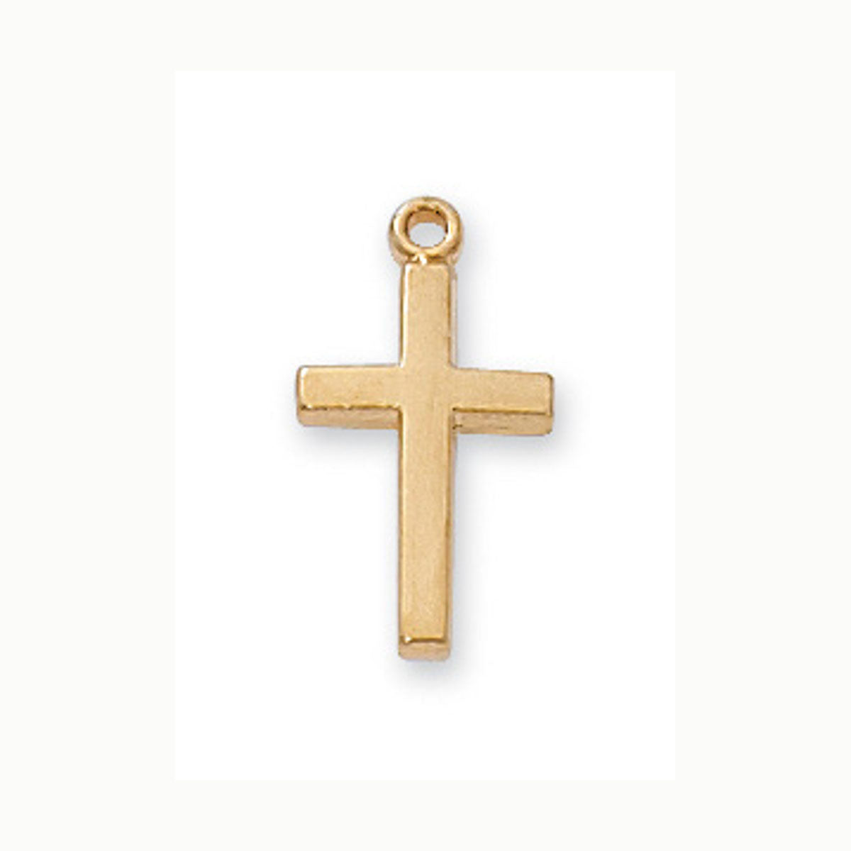 Infant's Gold over Silver Cross J6099BT