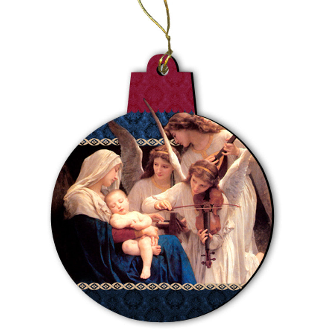 Song of the Angels 6 inch Wood Ornament