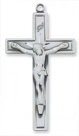 Silver Crucifix Necklace no. L8041