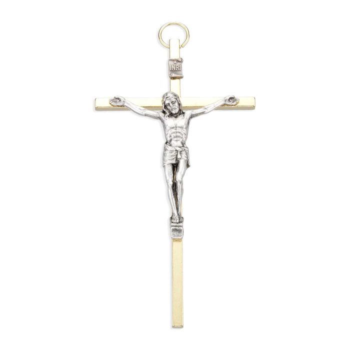 3.5 inch Crucifix with Gold Tone Cross 22301G