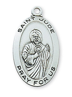 Saint Jude Medal in Sterling Silver L500JU