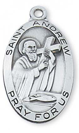Saint Andrew Oval Sterling Medal L550AW