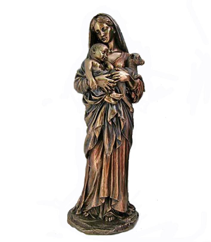 L'Innocence Bronze Finish Statue - 12 inches tall