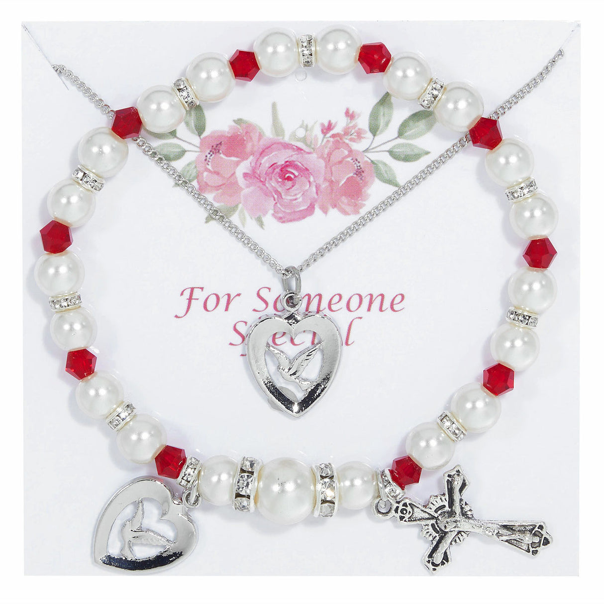 Holy Spirit Pendant & Bracelet Set for Confirmation PND38