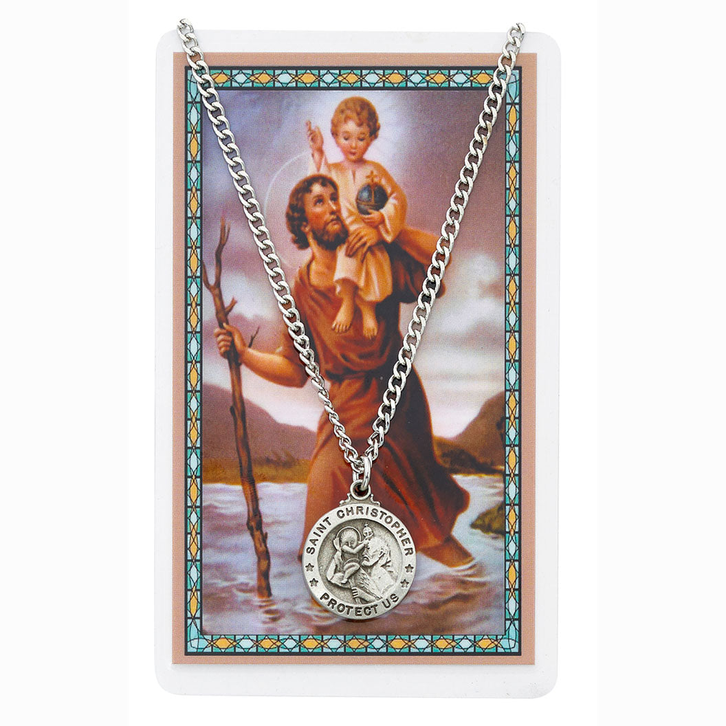 St Christopher Pendant and Holy Card Set PSD600CH