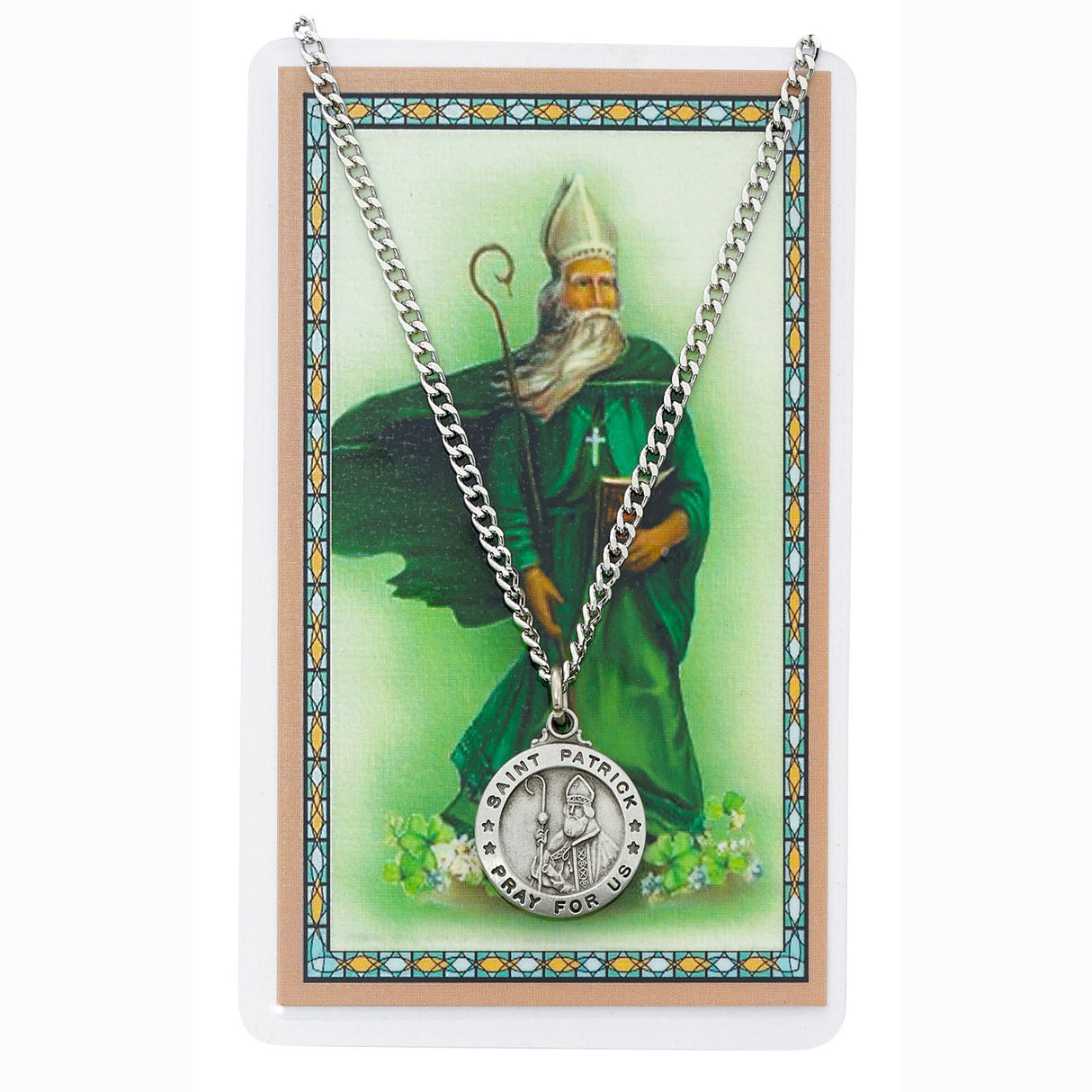 St Patrick Pendant and Holy Card Set PSD600PT