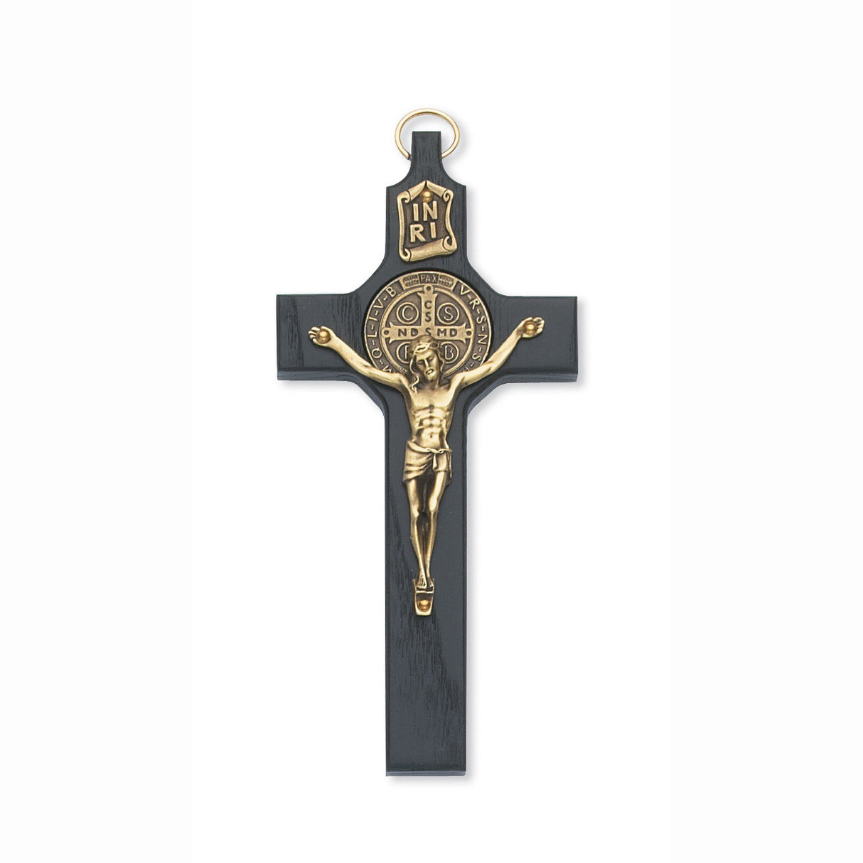 Black Wood St. Benedict Crucifix - 6.25in