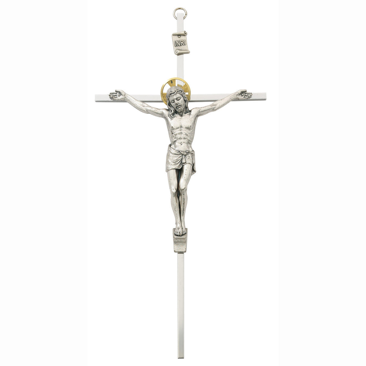 10 inch All Silver Crucifix no. 79-42501