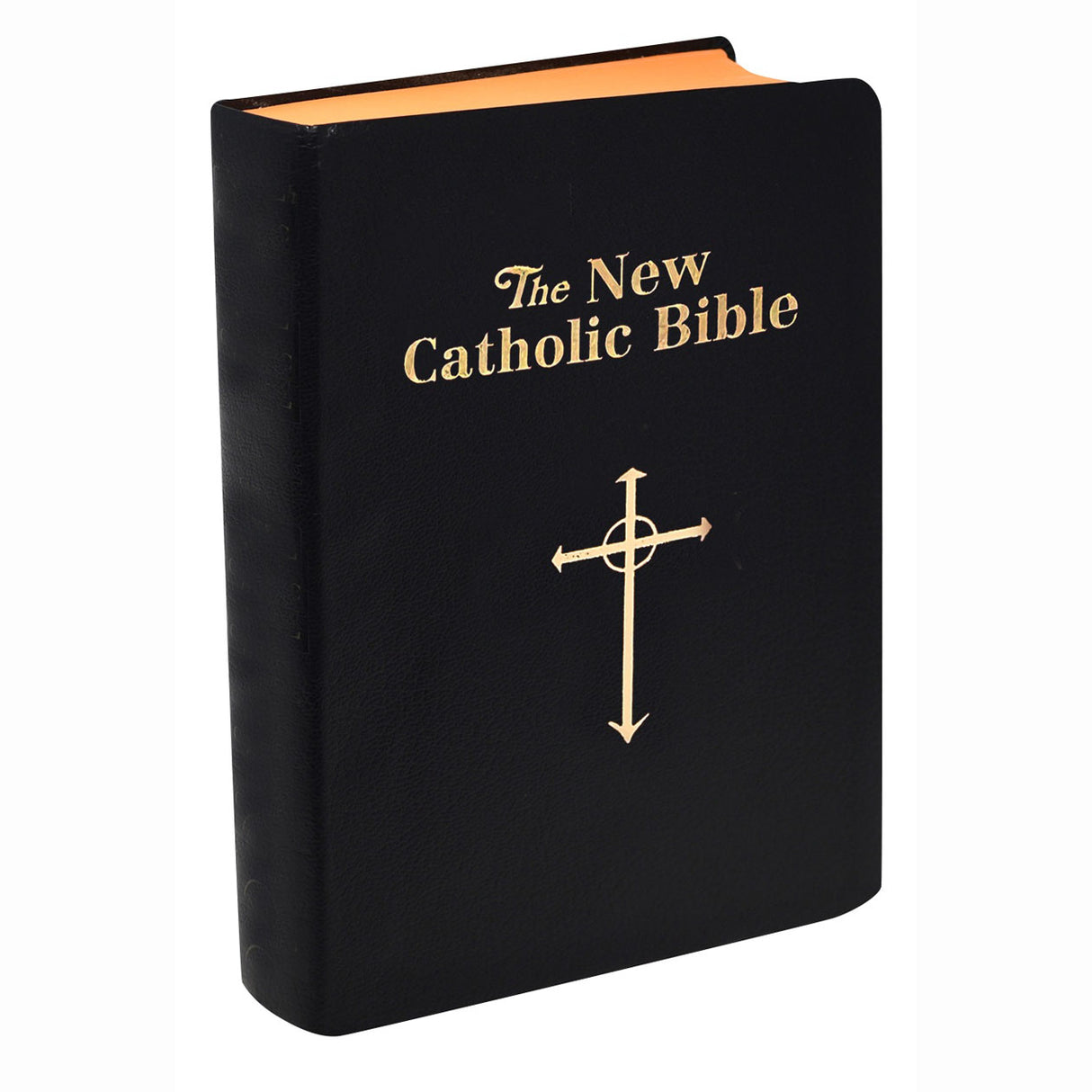 Black Imitation Leather Travel Size Catholic Bible 606/10B