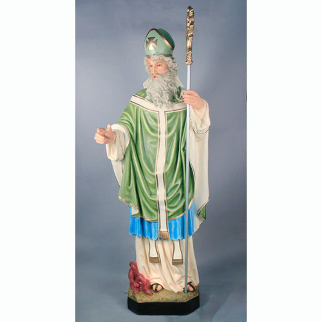 60in St Patrick Full Color Indoor Church Statue (Made to Order)
