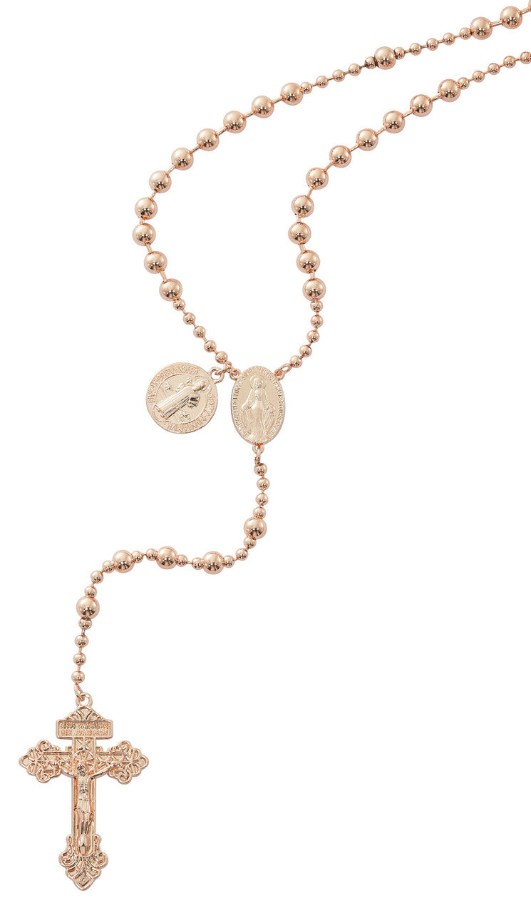 Copper Plated St. Benidict Battle Rosary P251C