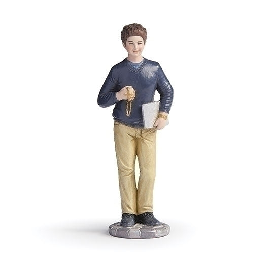 St Carlo Acutis 4 inch boxed figure and holy card