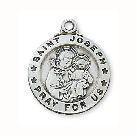 Saint Joseph Sterling Silver Medal - no. L600JS
