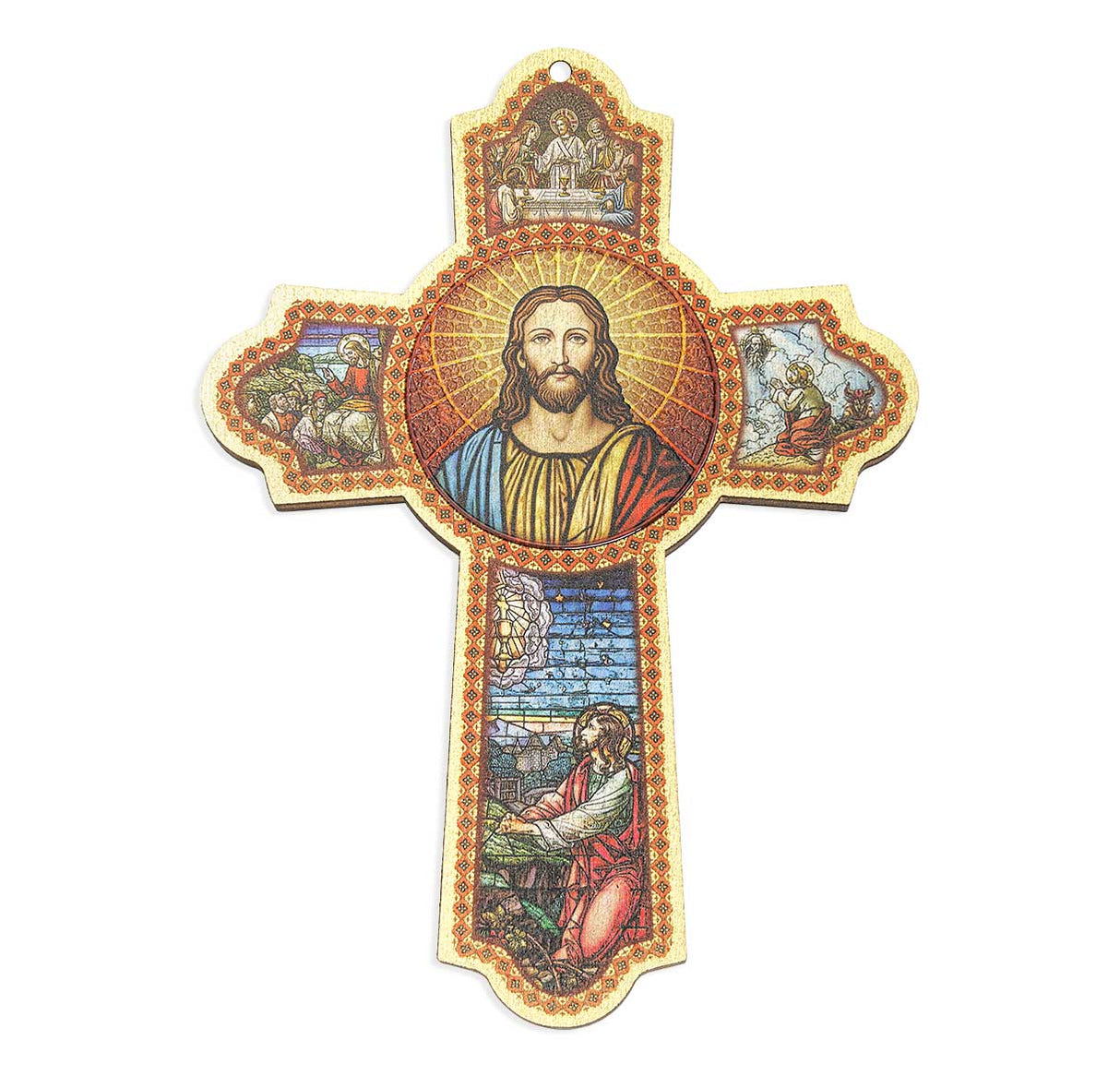 6 inch Christ at Prayer Cross Plaque 348-819